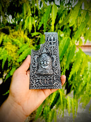 Mahakal silver phone cover