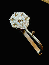 Pure silver Big size panch Aarti Diya Deepak with handle